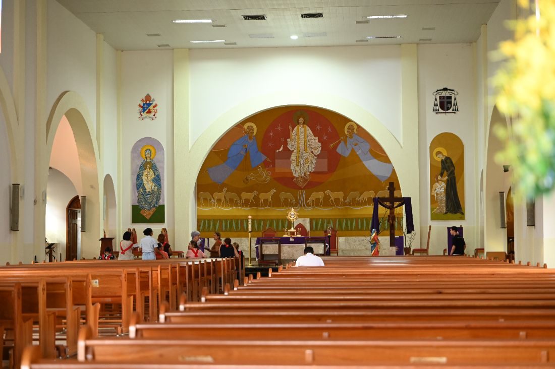 Mães e formanda · Culto ecumênico