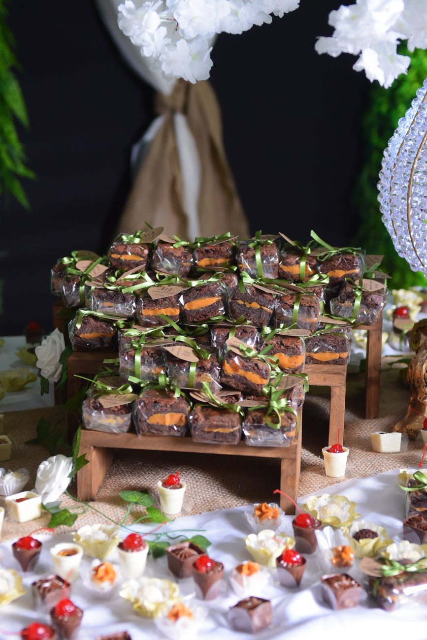 Brownies de lembrança · Casamentos